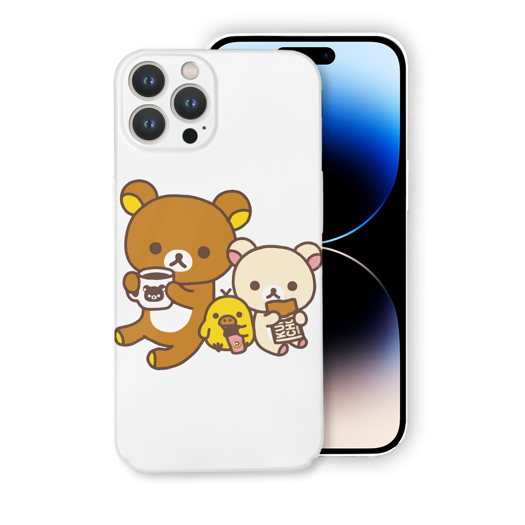 （画像用） リラックマ リラックマ キイロイトリ Rilakkuma Korilakkuma Kiiroitori 【iPhone 14シリーズ対応】ハードケース